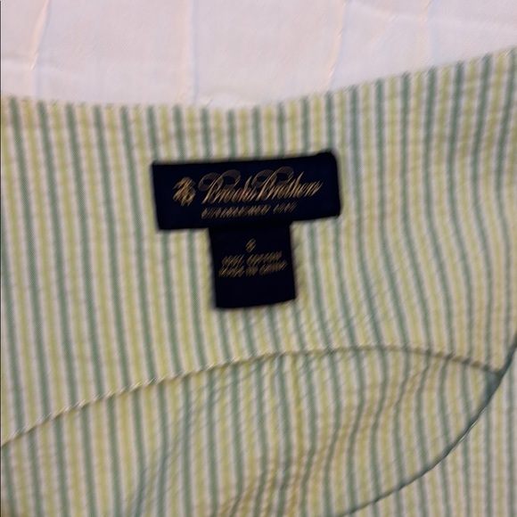 BROOKSBROTHERS Green Sleeveless Button Down Blouse - Picture 2 of 5